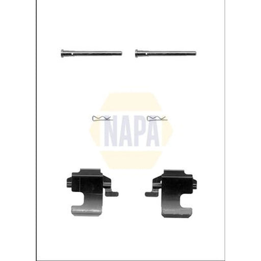NAPA Brake Pad Accessory Fitting Kit Front fits Fiat 500 2007 on 1.2