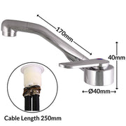 Florenz Chrome 90 Degree Turn Mixer Tap Nova - Dynamic Drive