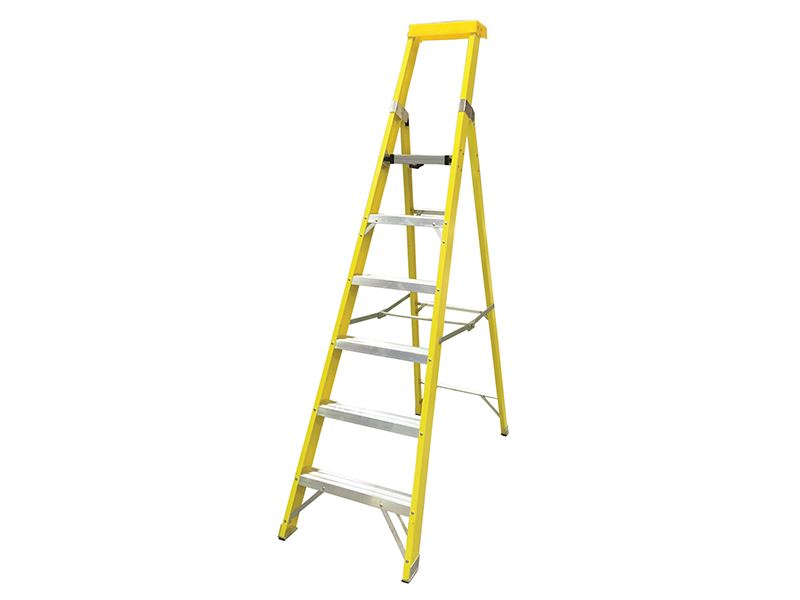 6 Rung Steps Zarges GRP Platform Steps, Platform Height 1.41m 6 Rungs — NN4 Online