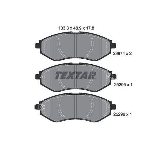 Textar Front Brake Pad Set 2397406