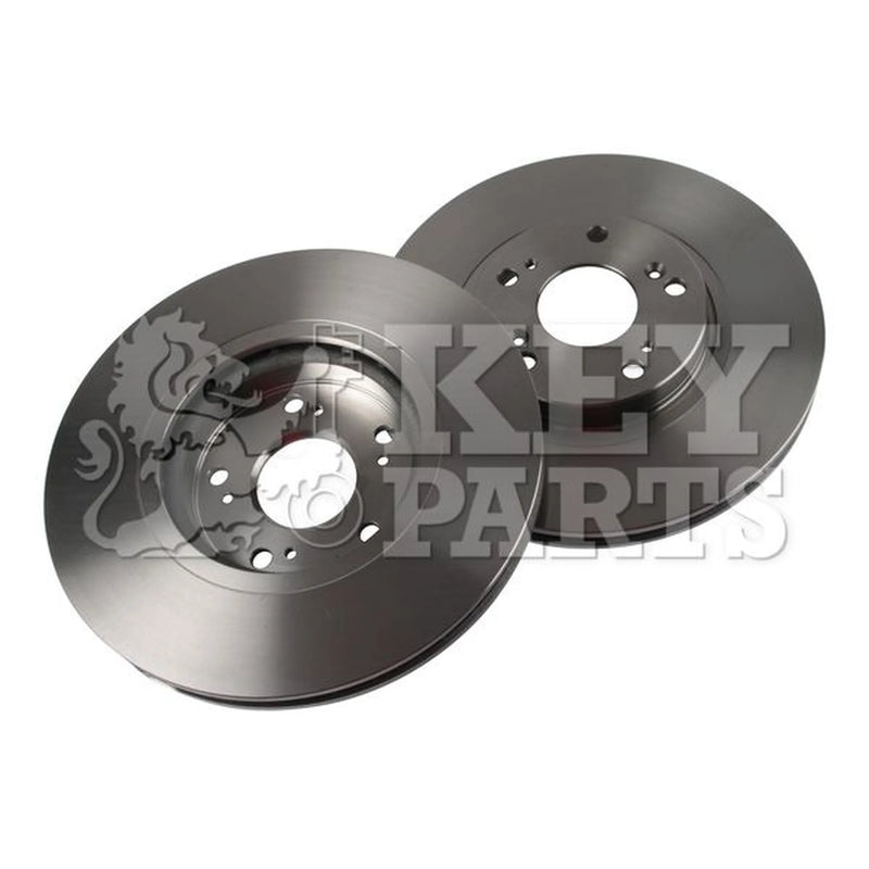 Key Parts Front Brake Vented Discs & Pads fits Honda Accord VII 2003-2008 2.4