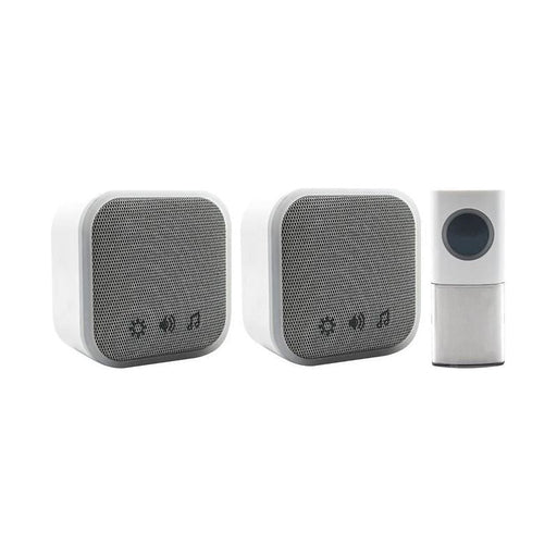 Uni-Com Portable and Plug-In Door Chime Set, White Uni-Com - Dynamic Drive