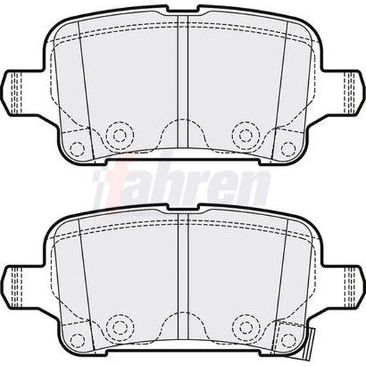 Fahren Rear Brake Pad Set FBP3767
