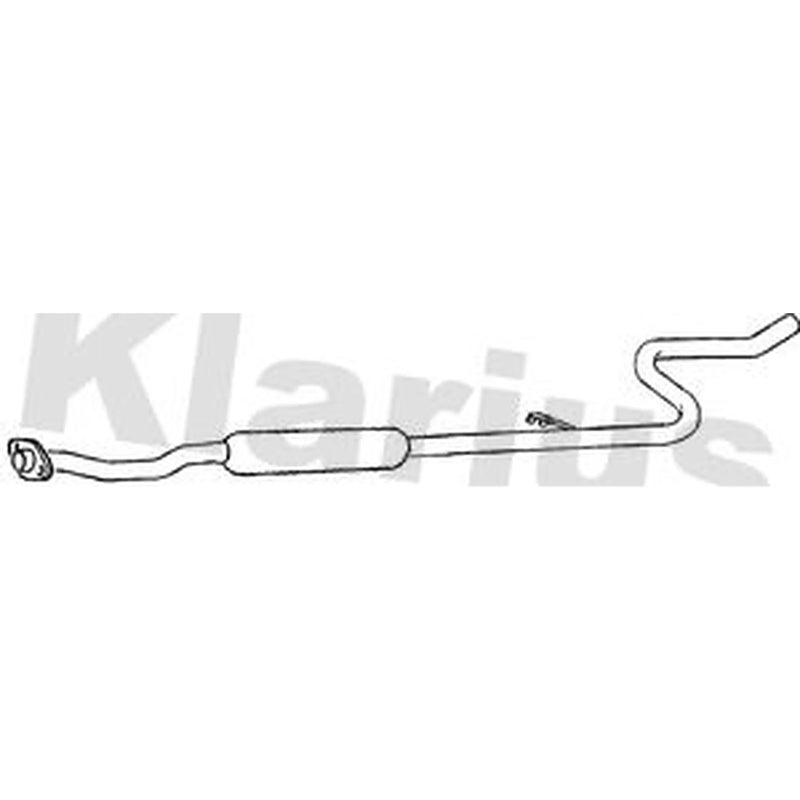 Klarius Box With Centre Pipe Centre fits Citroën C2 2006-2009 1.4