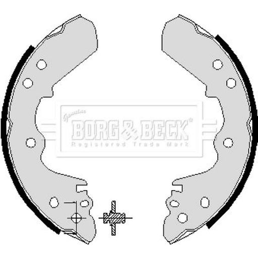 Borg & Beck Brake Shoe Set Axle Kit BBS6196