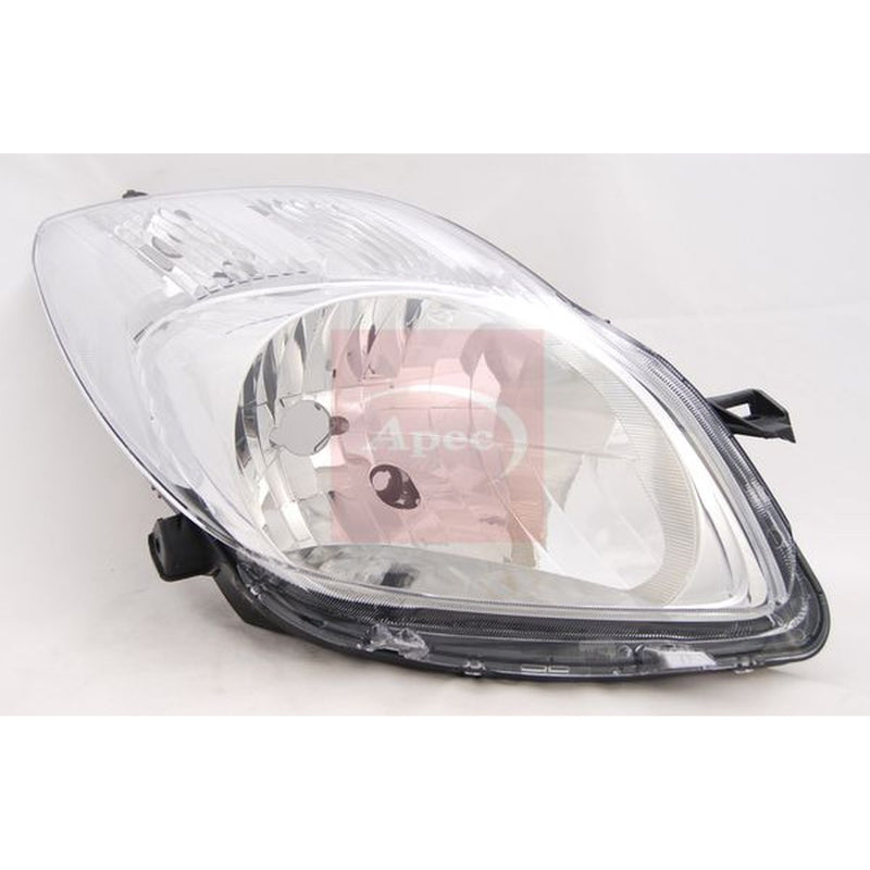 Apec Headlight Headlamp H4 Left fits Toyota Yaris 2005-2012 1.0 1.3 1.33 1.4 1.8