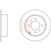 Apec Rear Brake Solid Discs & Pads fits Hyundai Matrix 2001-2010 1.5 1.6