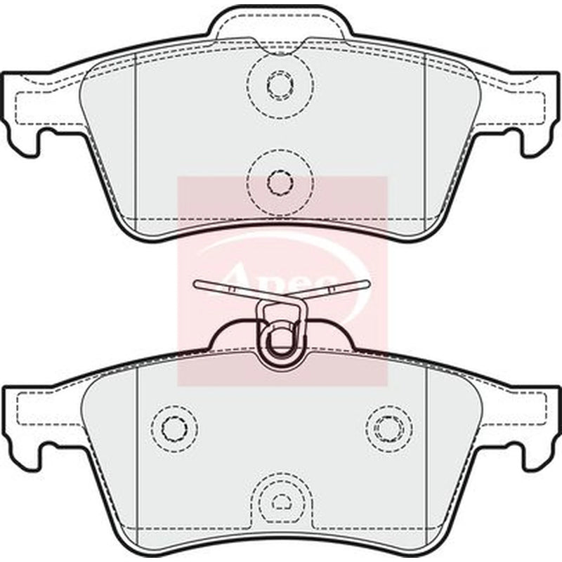 Apec Rear Brake Pad Set PAD1818