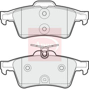 Apec Rear Brake Pad Set fits Peugeot 508 I 2010-2018 1.6 2.0 2.2