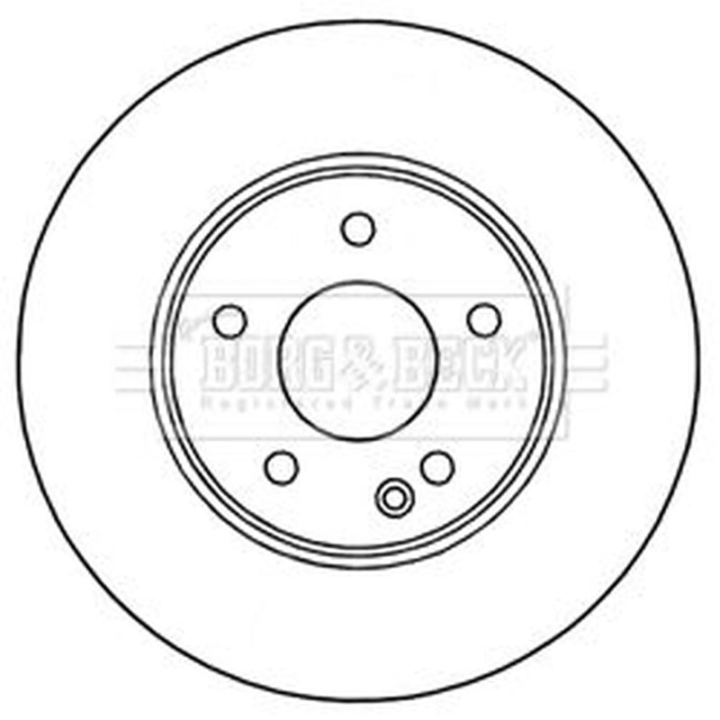 Borg & Beck Front & Rear Brake Discs & Pads fits Mercedes-Benz E-Class 1995-2002
