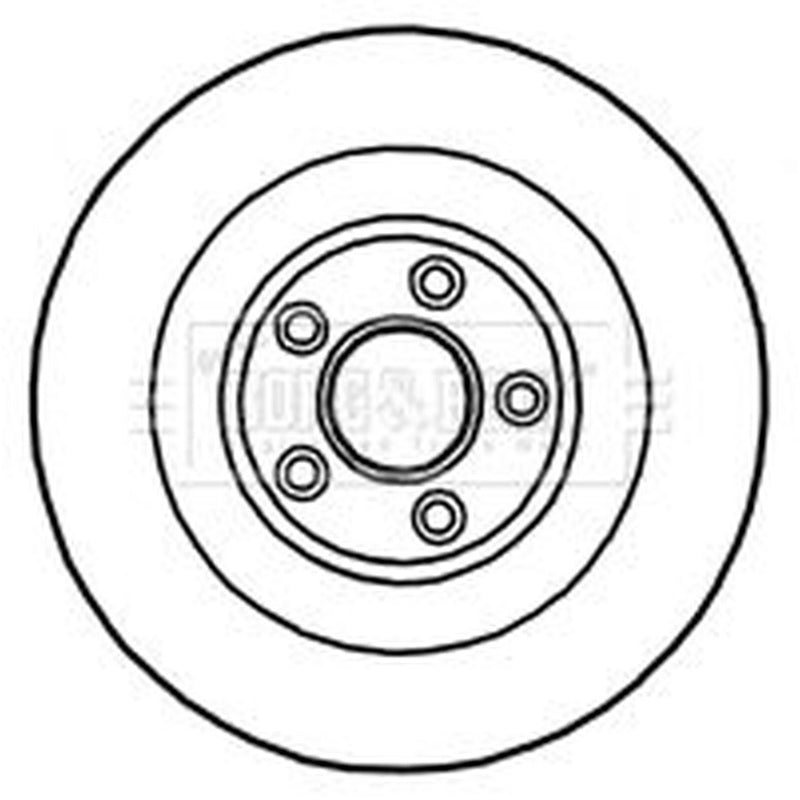 Borg & Beck Front & Rear Brake Discs & Pads fits Jaguar Xj 2012-2019 3.0