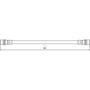 NAPA Brake Hydraulic Hose Line Rear Right fits Toyota Yaris/Vitz 2005-2012