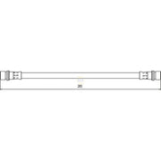 NAPA Brake Hydraulic Hose Line inner NBH1198