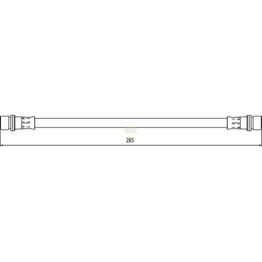 NAPA Brake Hydraulic Hose Line inner NBH1198
