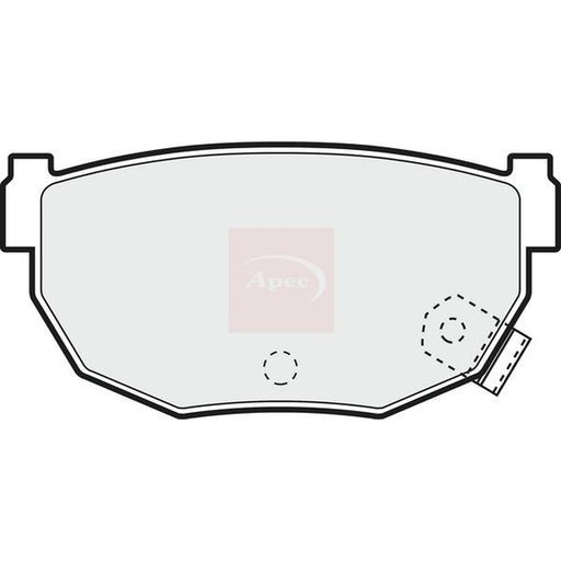 Apec Rear Brake Pad Set fits Nissan Silvia 1991-2003 2.0