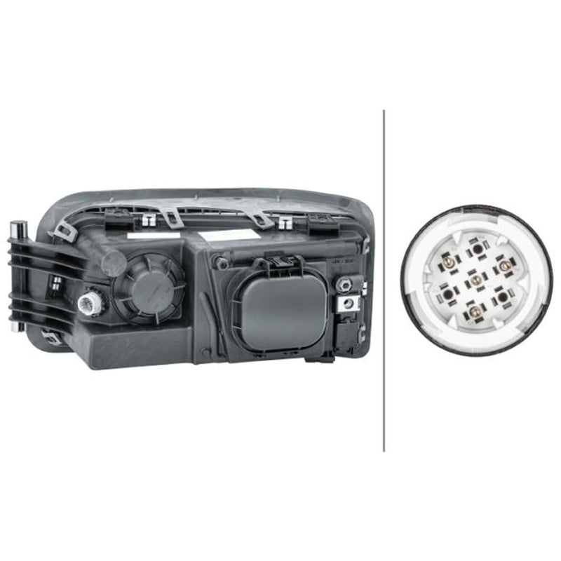 Hella Headlight Headlamp W5W Right fits Man L2000 1993-2007