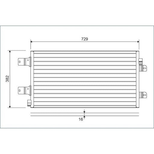 Valeo Air Conditioning Condenser 814003
