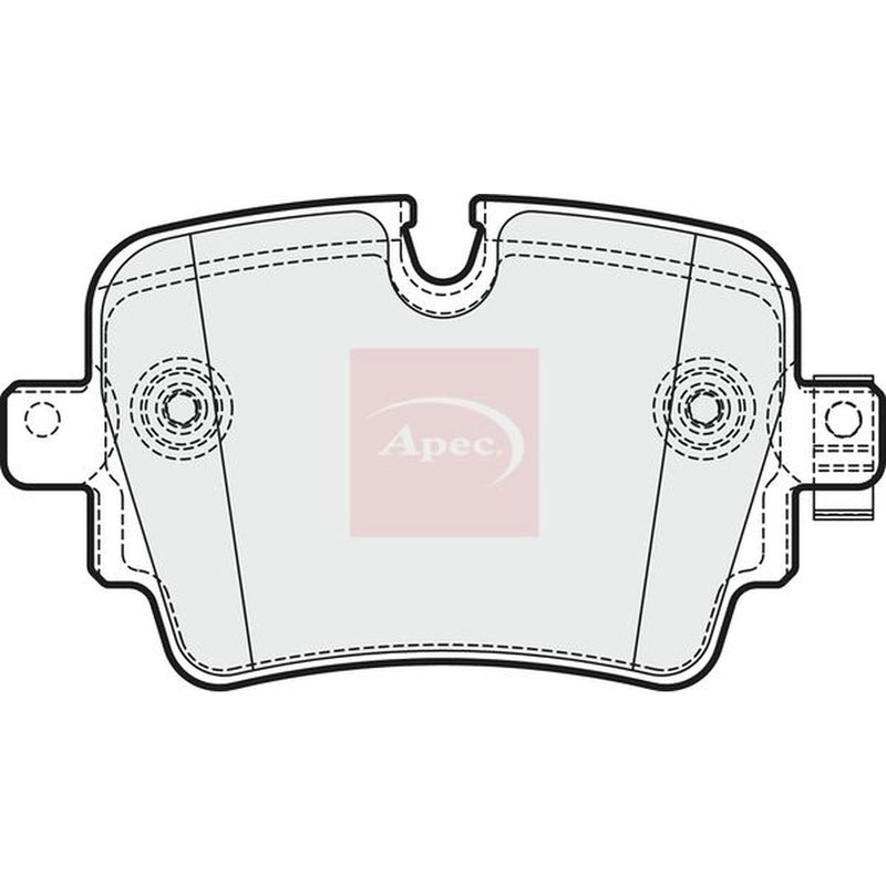 Apec Rear Brake Pad Set fits Jaguar F-Type 2012-2014 3.0