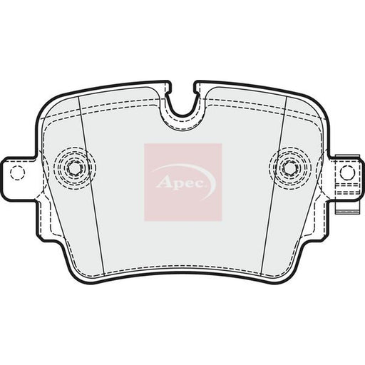 Apec Rear Brake Pad Set fits Jaguar F-Type 2012-2014 3.0