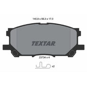 Textar Front Brake Pad Set 2373401