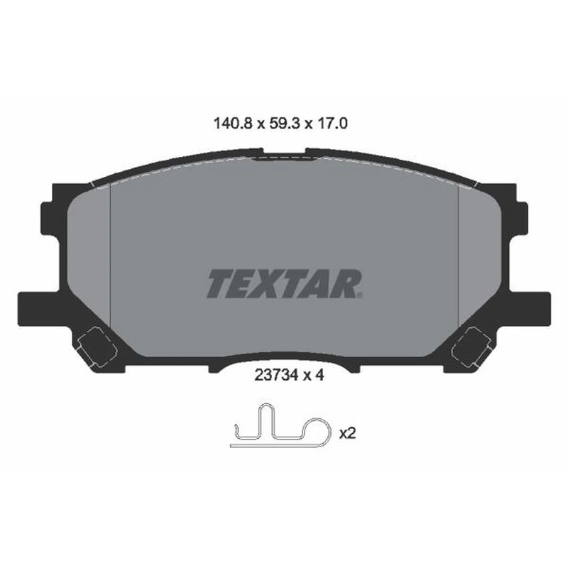 Textar Front Brake Pad Set 2373401