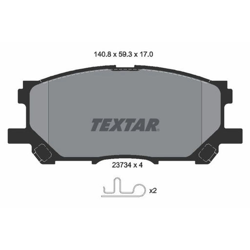 Textar Front Brake Pad Set 2373401