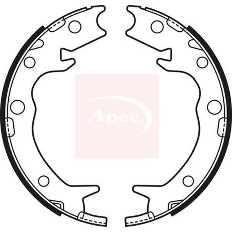Apec Parking Brake Shoe Set fits Honda Accord VII 2003-2008 2.0 2.2 2.4