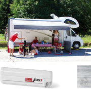 Fiamma Polar White F45L 500 Awning Royal Grey Fabric Fiamma - Dynamic Drive