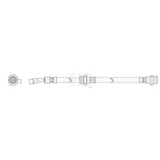 Apec Brake Hydraulic Hose Line Front Right fits Nissan X-Trail II 2007-2013
