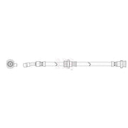 Apec Brake Hydraulic Hose Line Front Right HOS4251