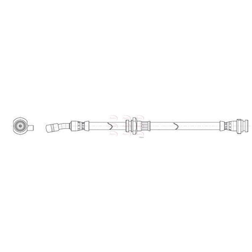 Apec Brake Hydraulic Hose Line Front Right HOS4251
