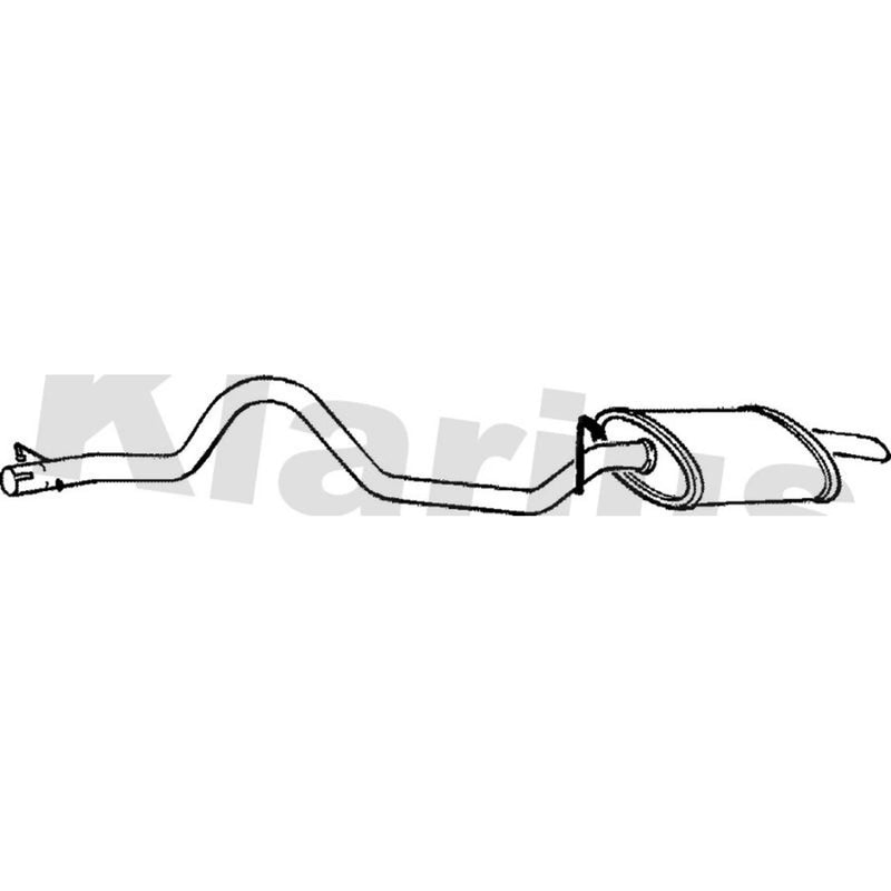 Klarius Box With Tail Pipe Rear fits Land Rover Range Rover 1988-1994 3.9