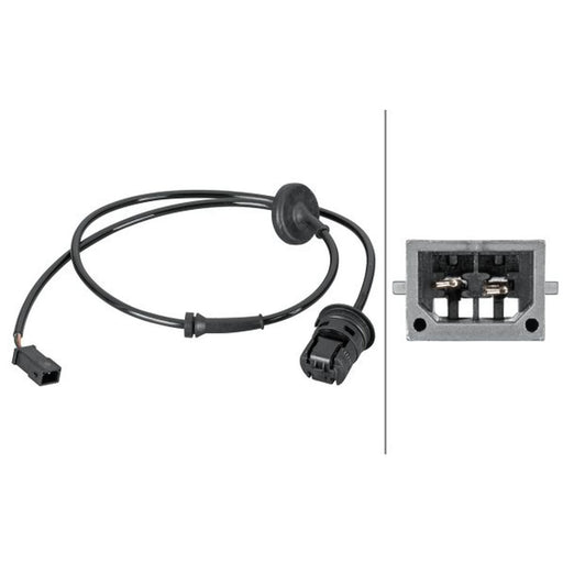 Hella ABS Wheel Speed Sensor Rear fits Skoda Superb I 2001-2008