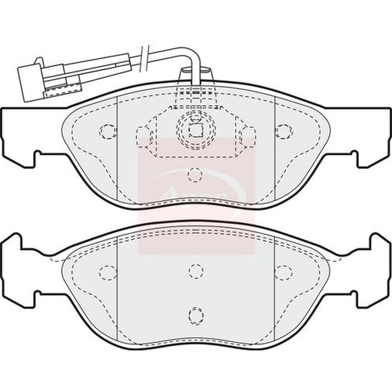 Apec Front Brake Pad Set fits Fiat Marea 1996-2007 1.6 1.8 1.9