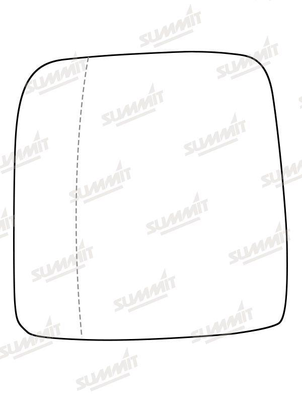Summit Heated Base Plate With Commercial Mirror Glass fits & Integrated Lower Blind Spot Vauxhall Vivaro 14 on LHS Summit - Bars 4 Cars