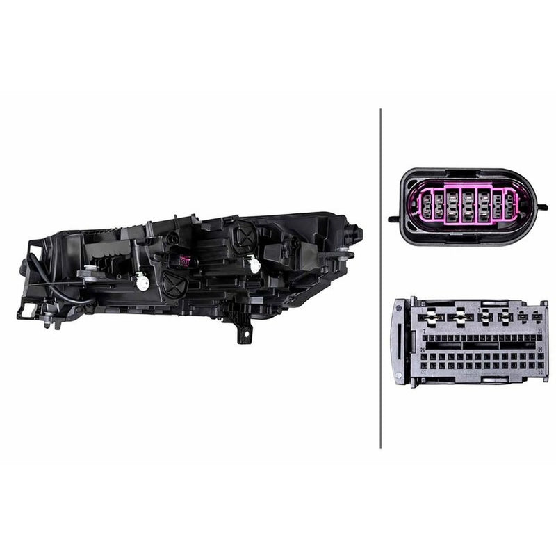 Hella Headlight Headlamp LED Right fits Skoda Enyaq Iv 2021 on