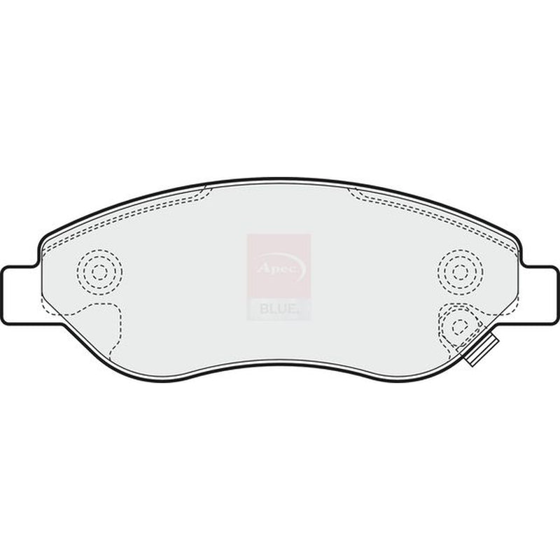 Apec Front Brake Pad Set fits Opel Corsa D 2006-2014 1.4 1.7