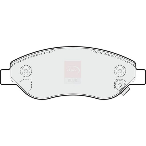 Apec Front Brake Pad Set fits Opel Corsa D 2006-2014 1.4 1.7
