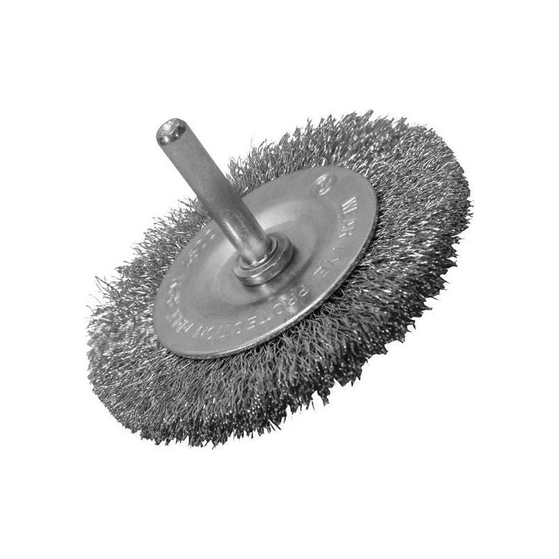 Faithfull Wire Brush 75mm x 6mm Shank, 0.30 Wire Faithfull - NN4 Online