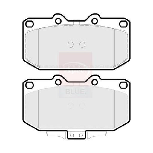 Apec Front Brake Pad Set fits Toyota Yaris/Vitz 2017-2020 1.8