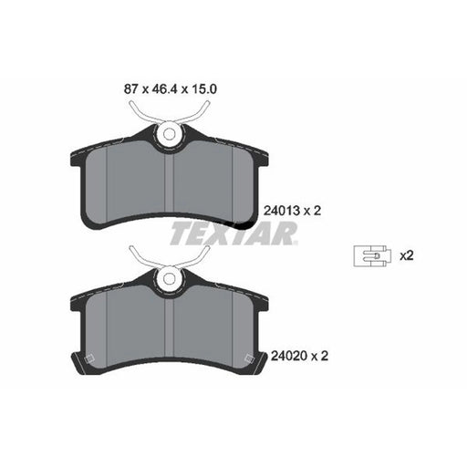 Textar Rear Brake Pad Set 2401301
