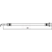 Apec Brake Hydraulic Hose Line Rear fits Toyota Yaris 2005-2012 1.0 1.3 1.33 1.4
