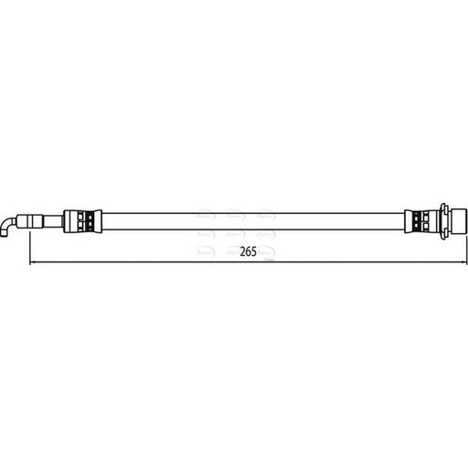 Apec Brake Hydraulic Hose Line outer HOS4092