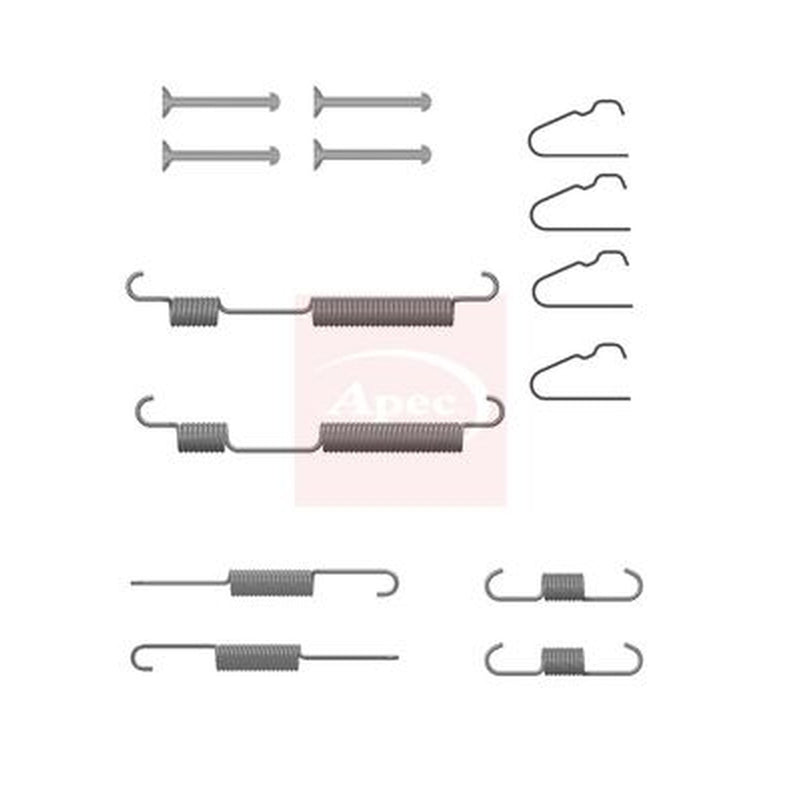 Apec Brake Shoe Accessory Kit Rear fits Hyundai I20 Active 2015-2018 1.0 1.4