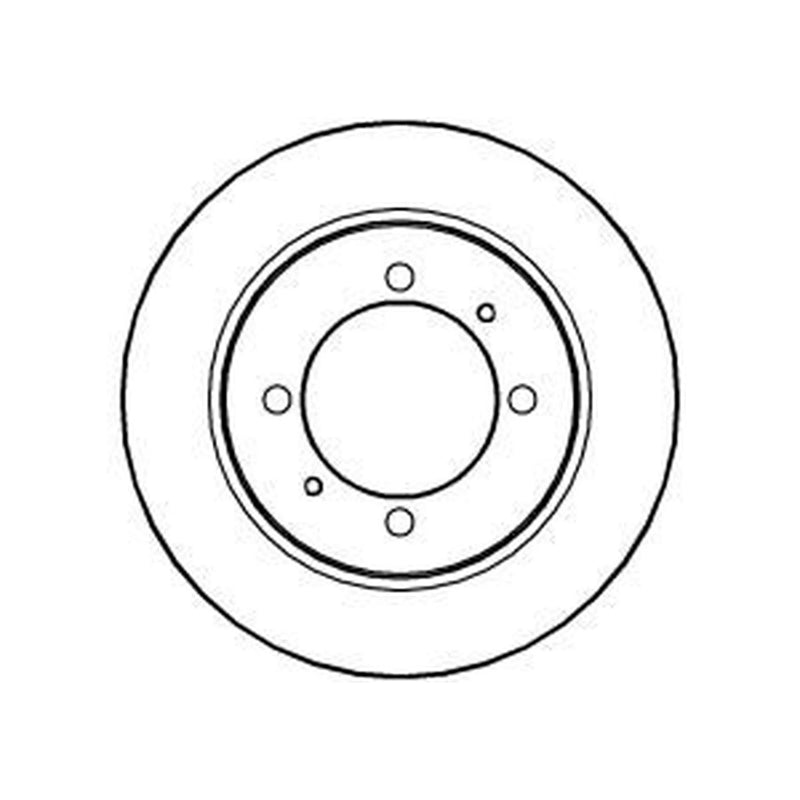 Abtex 2 x Solid Rear Brake Discs BD800S-x2
