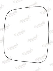 Summit Heated Base Plate With Commercial Mirror Glass fits Peugeot Bipper 07 on LHS Summit - Bars 4 Cars
