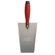 Sealey Stainless Steel Bucket Trowel with Rubber Handle 180mm T1204 Sealey - Dynamic Drive