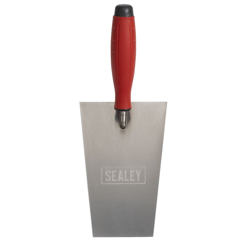 Sealey Stainless Steel Bucket Trowel with Rubber Handle 180mm T1204 Sealey - Dynamic Drive