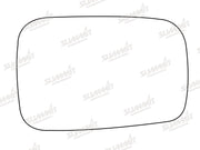 Summit Stick-On Standard Mirror Glass fits Hyundai Pony LHS Summit - Bars 4 Cars