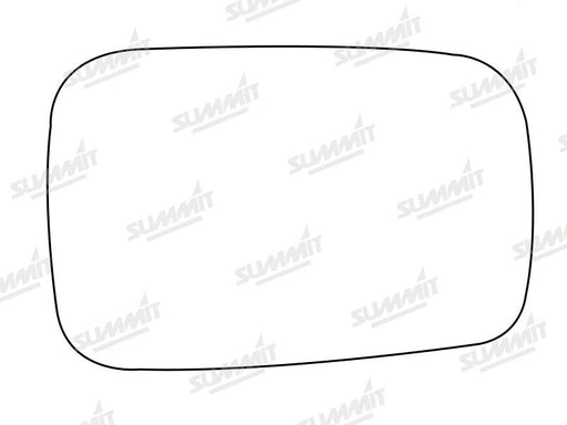 Summit Stick-On Standard Mirror Glass fits Hyundai Pony LHS Summit - Bars 4 Cars